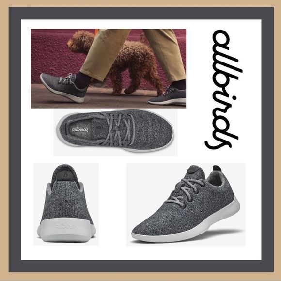 All birds Wool Runners in Natural Grey Size 10 - Picture 1 of 14